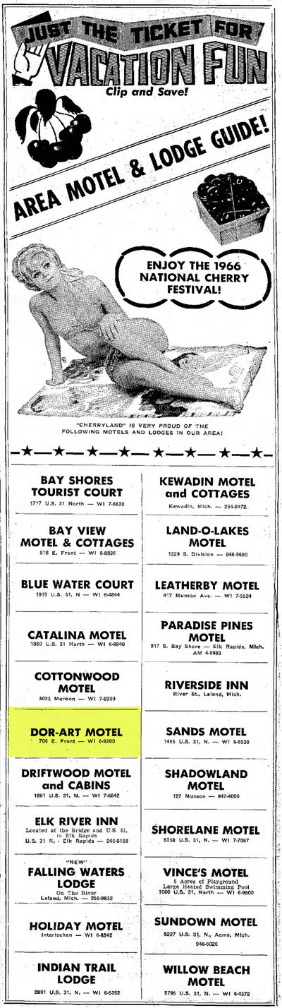 Dor-Art Motel - July 1966 Ad